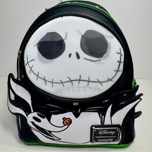 NWT. Disney Loungefly NBCJack Skellington Zero Lenticular Mini Backpack.